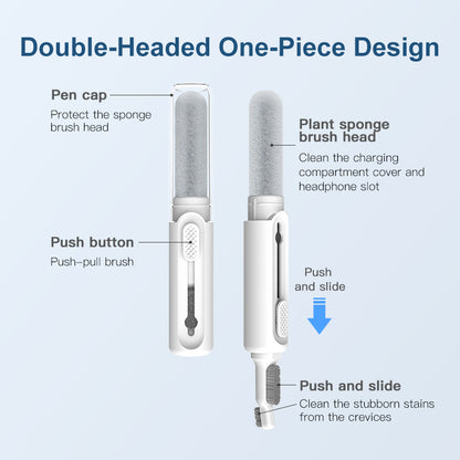 Retractable Dual Tip 2nd Generation Earbuds Cleaning Pen